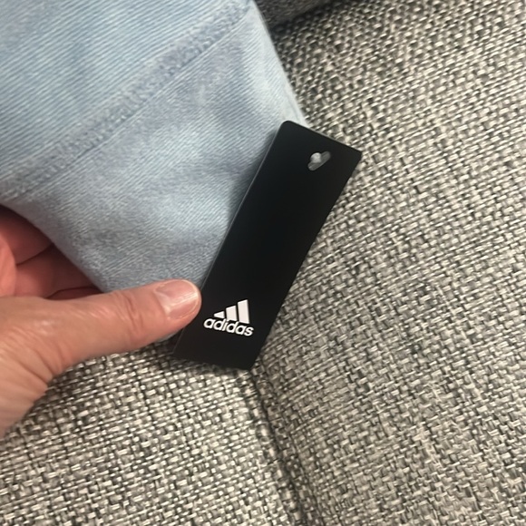 Adidas NWT Women's Light Heather Blue Fleece Zip Up Golf Jacket Size Small - Picture 3 of 5